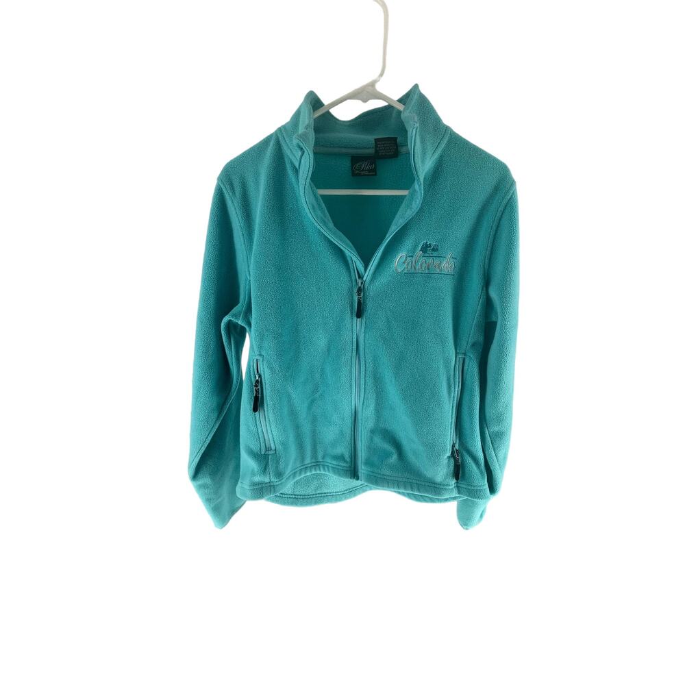 Polar Premium Collection Colorado Blue Fleece Full Zip Jacket Women's Size Small